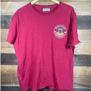 Disney Parks Germany Epcot World Showcase T-Shirt Mens XL Burgundy